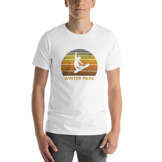 Retro Winter Park Colorado Snowboarding Fan Unisex T-Shirt