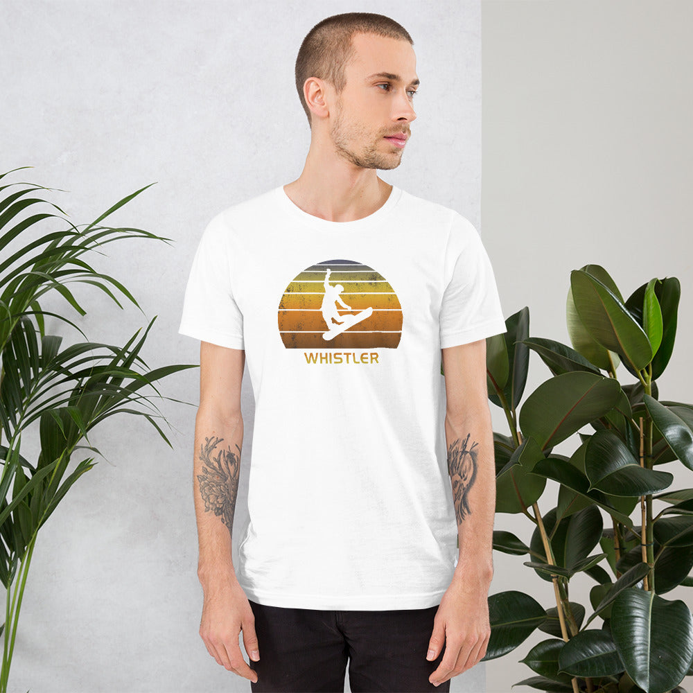 Retro Vail Colorado Snowboarding Fan Unisex T-Shirt