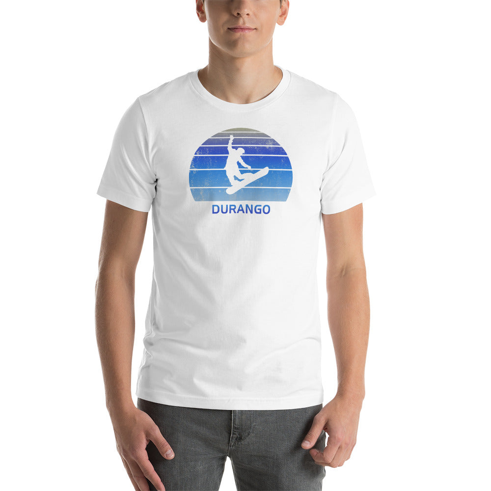 Retro Durango Colorado Snowboarding Fan Unisex T-Shirt