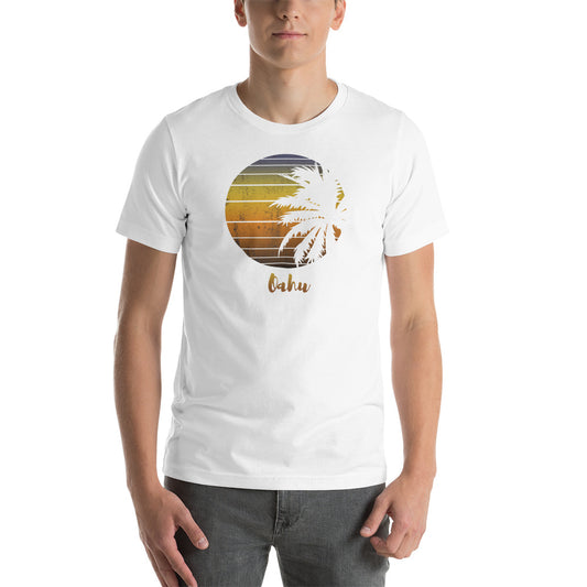 Retro Oahu Hawaii Hawaiian Beach Vacation Souvenir Unisex T-Shirt