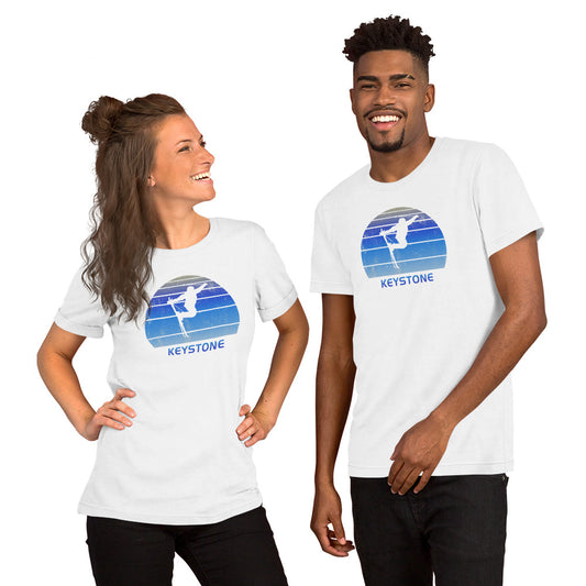 Retro Keystone Colorado Ski Skiing Fan Unisex T-Shirt