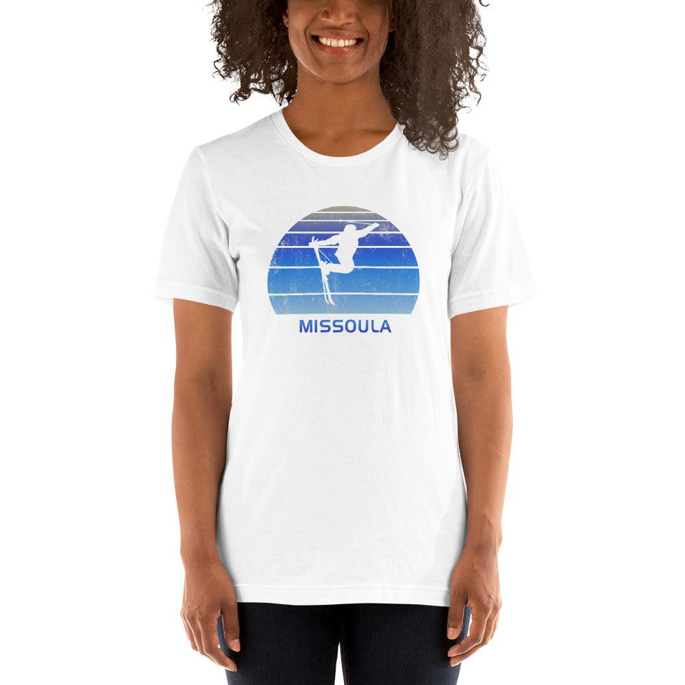 Retro Missoula Montana Skiing Fan Unisex T-Shirt