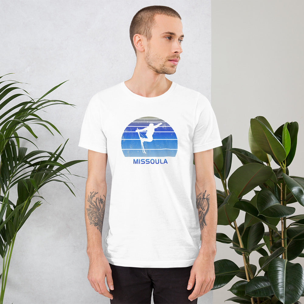 Retro Missoula Montana Skiing Fan Unisex T-Shirt