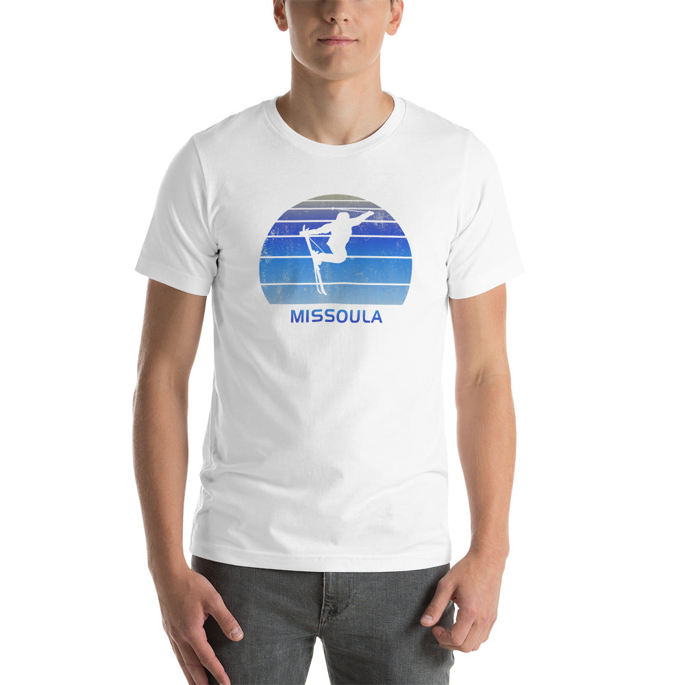 Retro Missoula Montana Skiing Fan Unisex T-Shirt