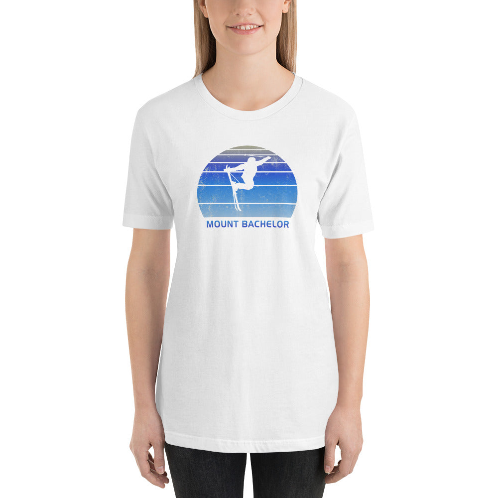 Retro Mount Bachelor Skiing Fan Unisex T-Shirt