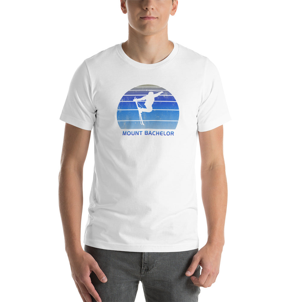 Retro Mount Bachelor Skiing Fan Unisex T-Shirt