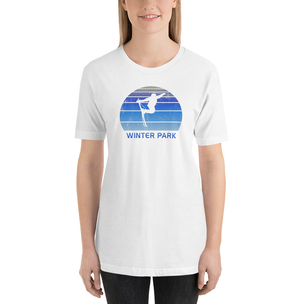 Retro Winter Park Colorado Skiing Fan Unisex T-Shirt