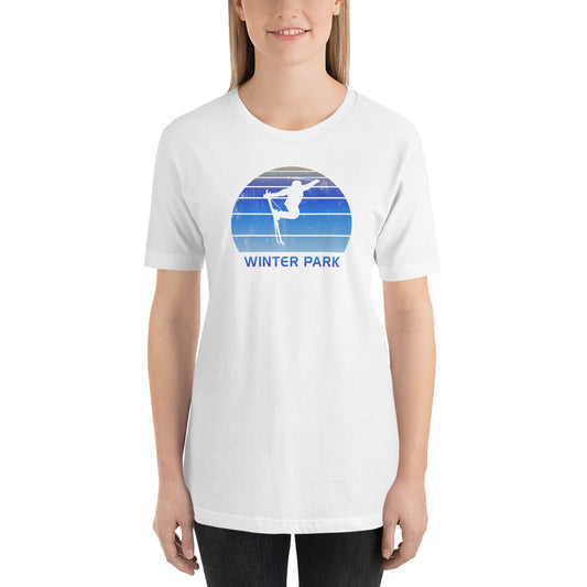 Retro Winter Park Colorado Skiing Fan Unisex T-Shirt