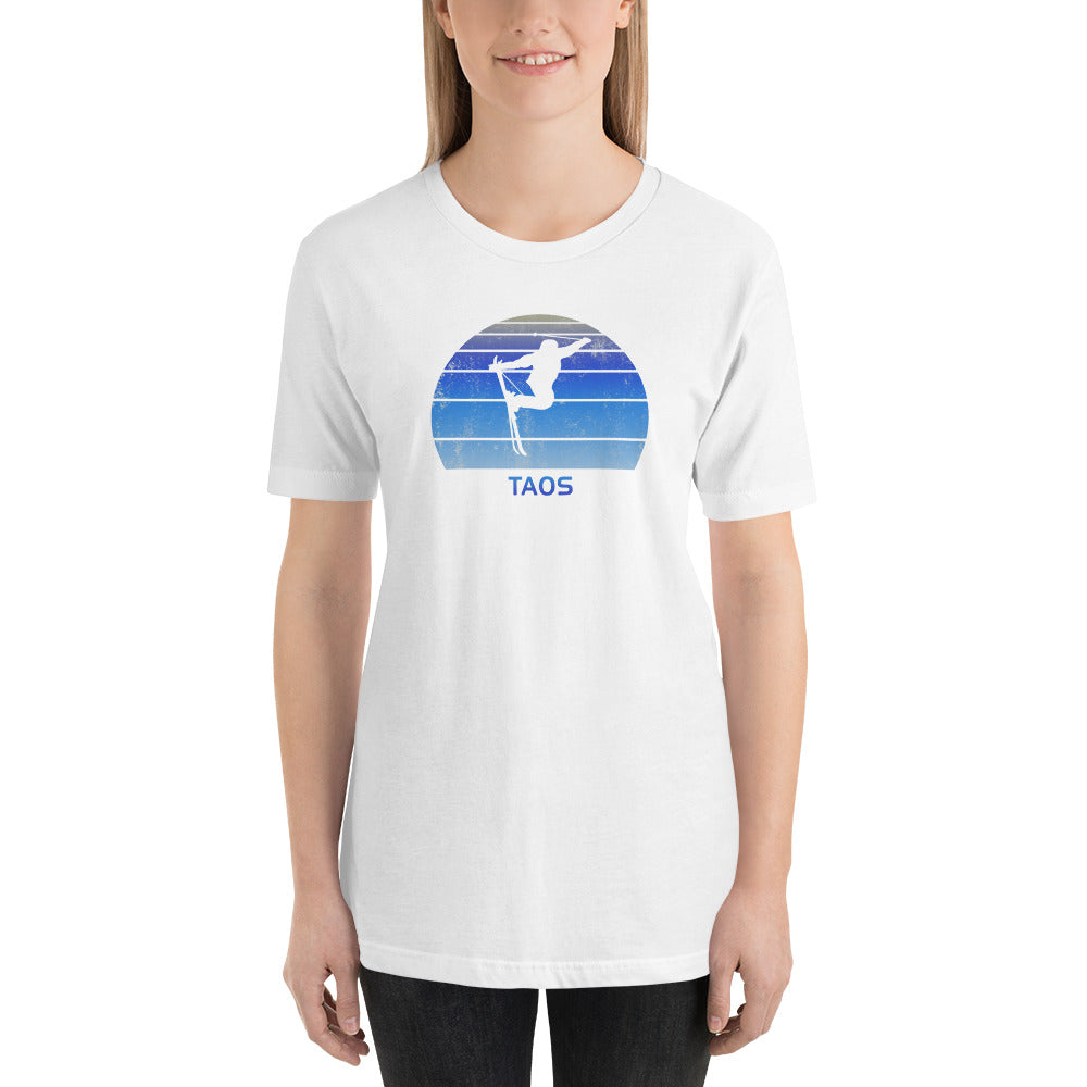 Retro Taos New Mexico Skiing Fan Unisex T-Shirt