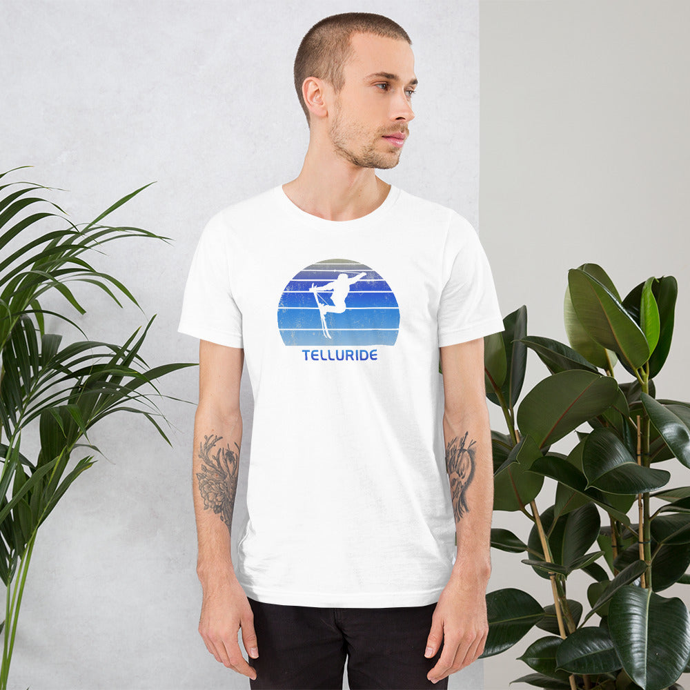 Retro Telluride Colorado Skiing Fan Unisex T-Shirt