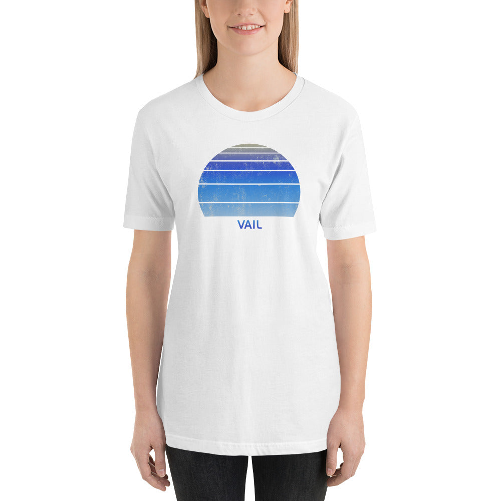 Retro Vail Colorado Ski Skiing Fan Unisex T-Shirt