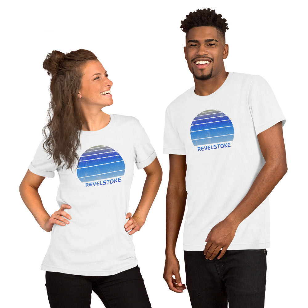 Retro Revelstoke Canada Ski Skiing Fan Unisex T-Shirt