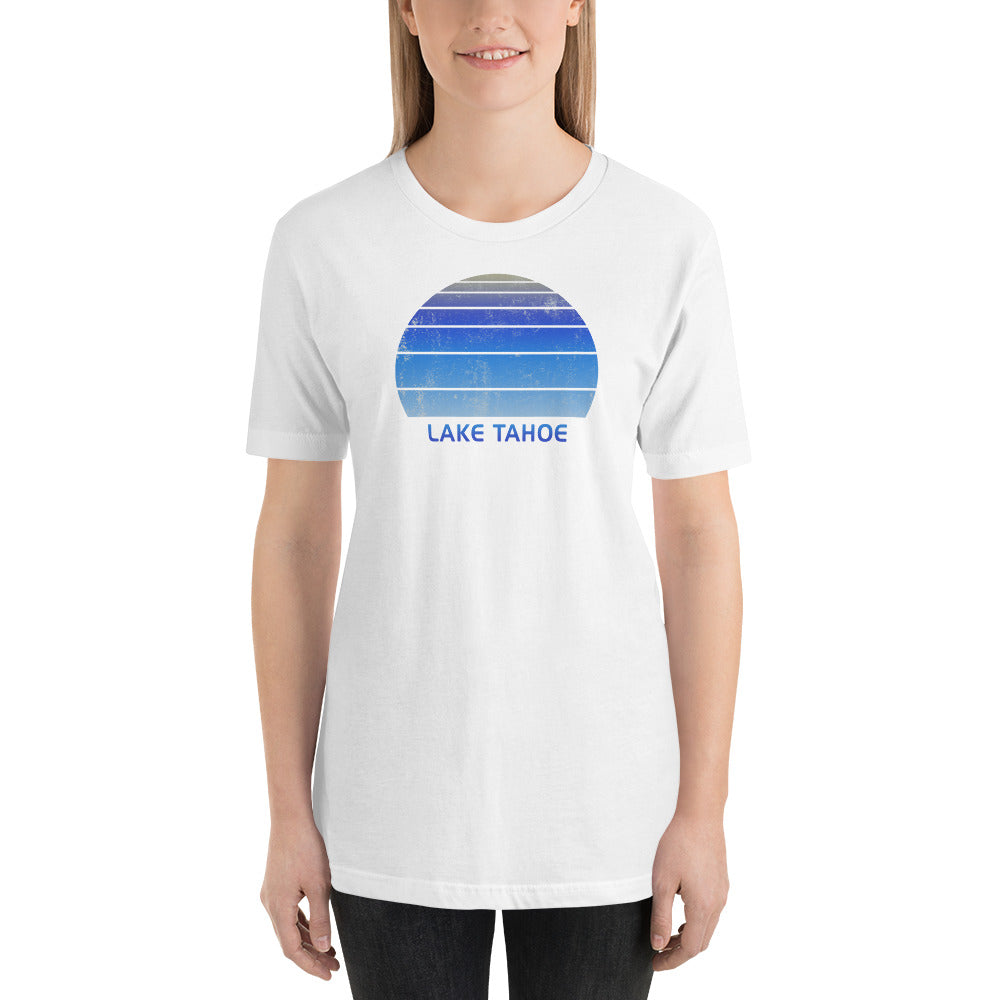 Retro Lake Tahoe California Ski Skiing Fan Unisex T-Shirt