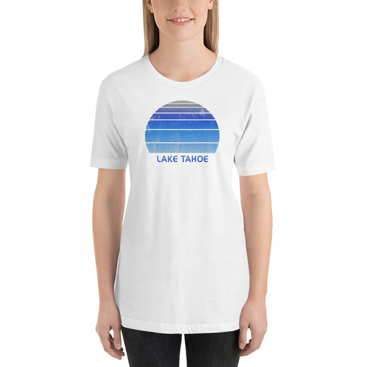 Retro Lake Tahoe California Ski Skiing Fan Unisex T-Shirt