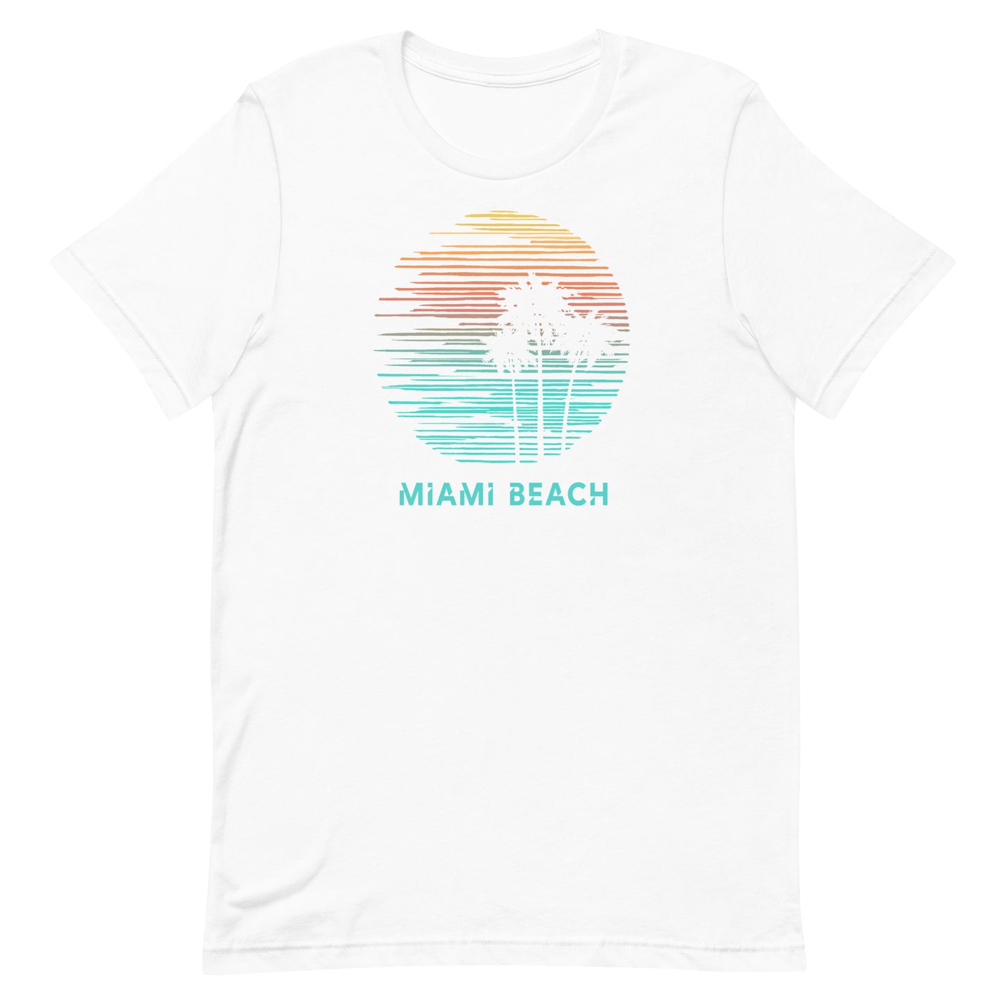 - Artistic Miami Beach Florida Souvenir Vacation Unisex T-Shirt