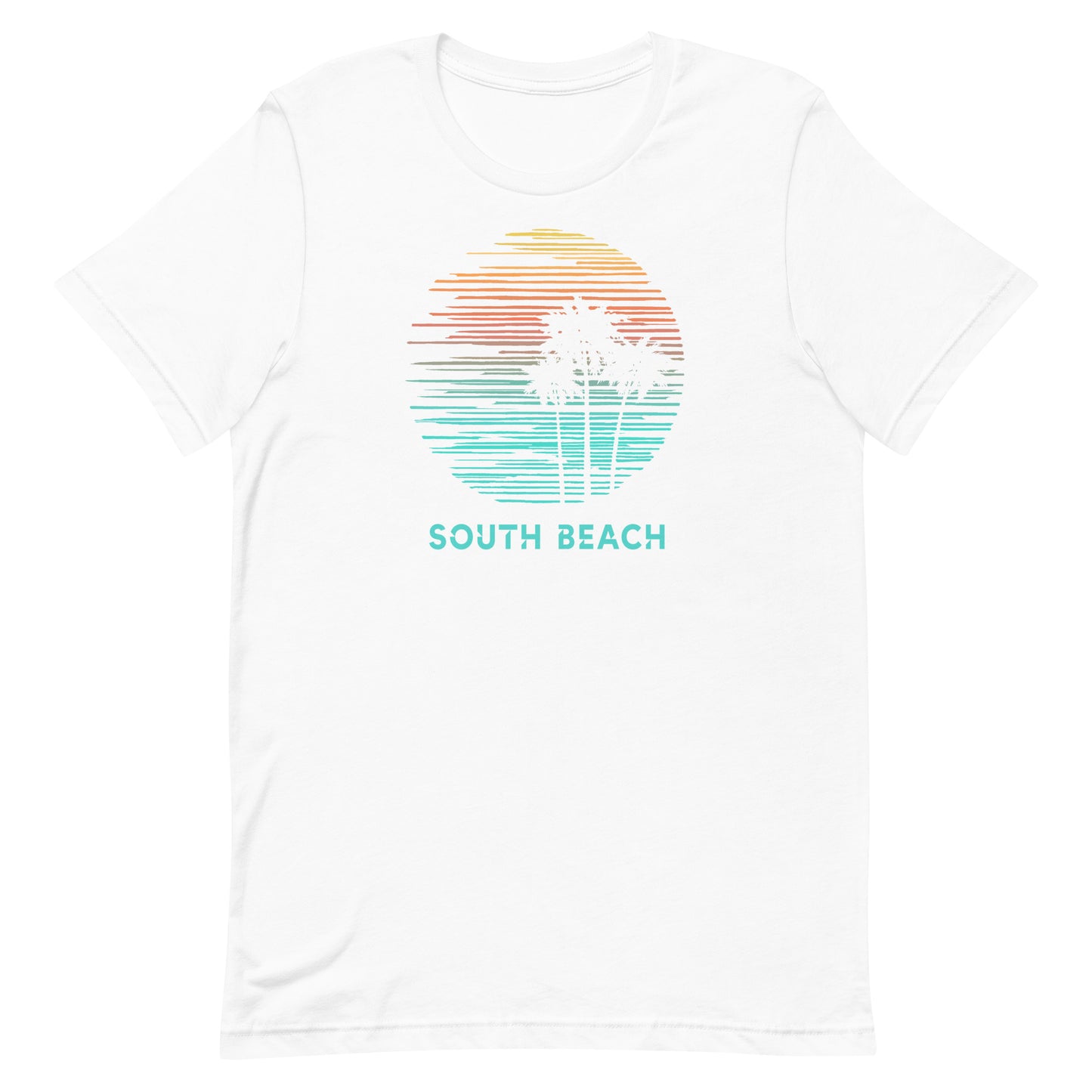 South Beach Miami Florida Souvenir Vacation Artistic Unisex T-Shirt