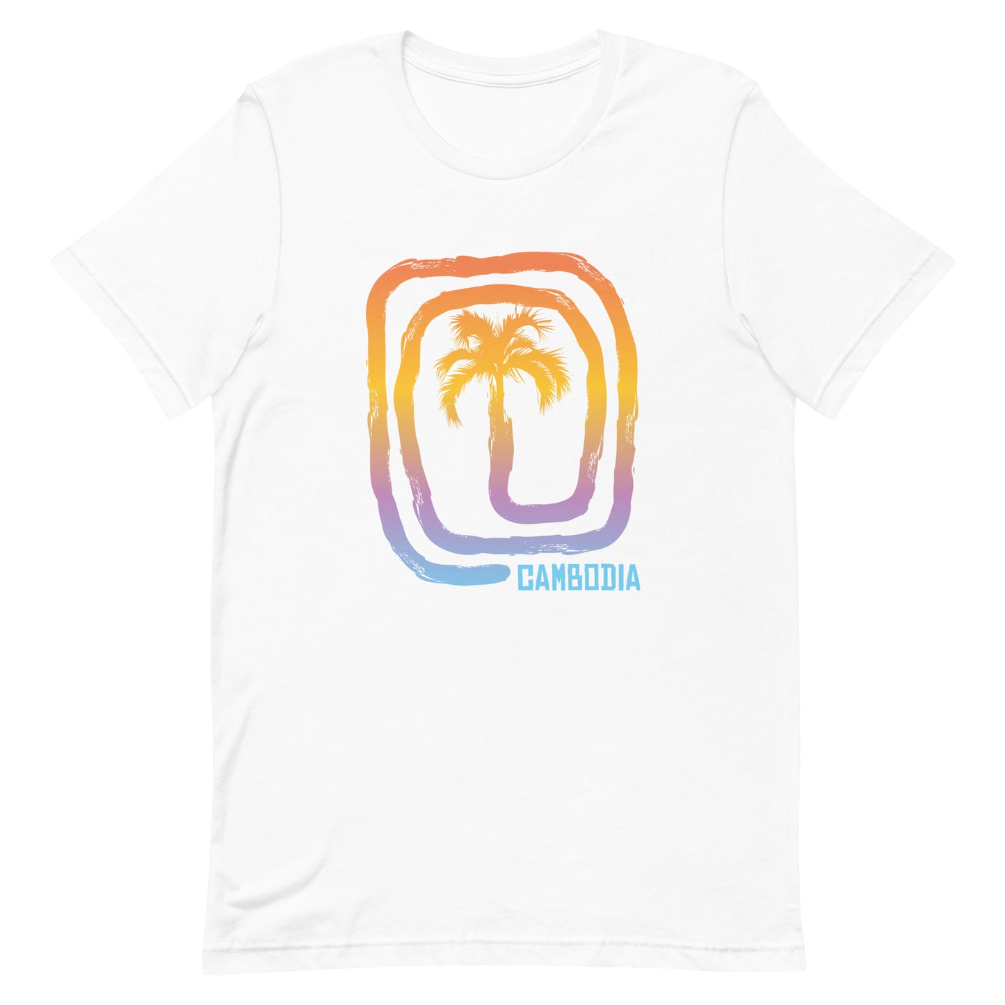 Cool Cambodia Palm Tree Souvenir Vacation Unisex T-Shirt