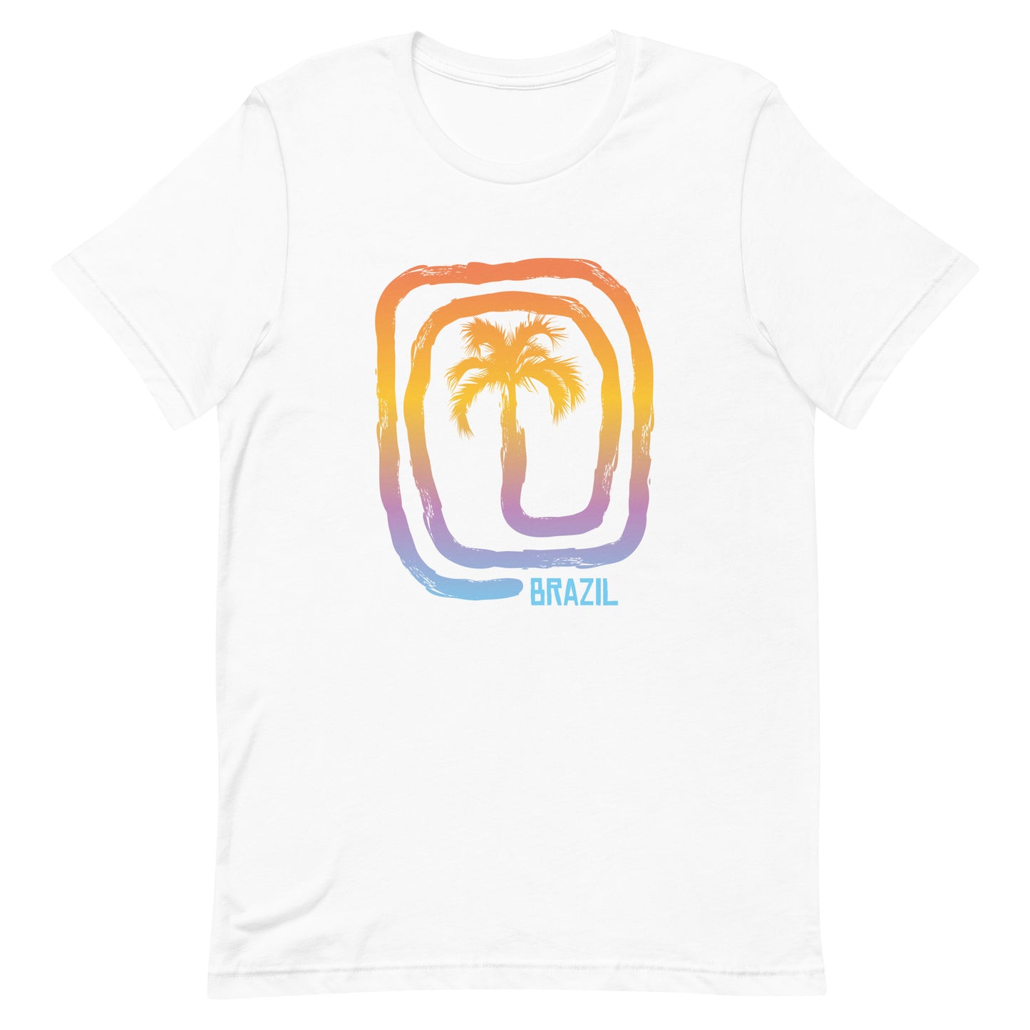 Cool Brazil Beach Palm Tree Vacation Souvenir Unisex T-Shirt