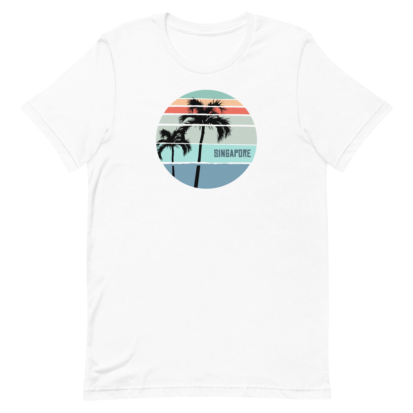 Cool Singapore Palm Tree Vacation Souvenir Unisex T-Shirt