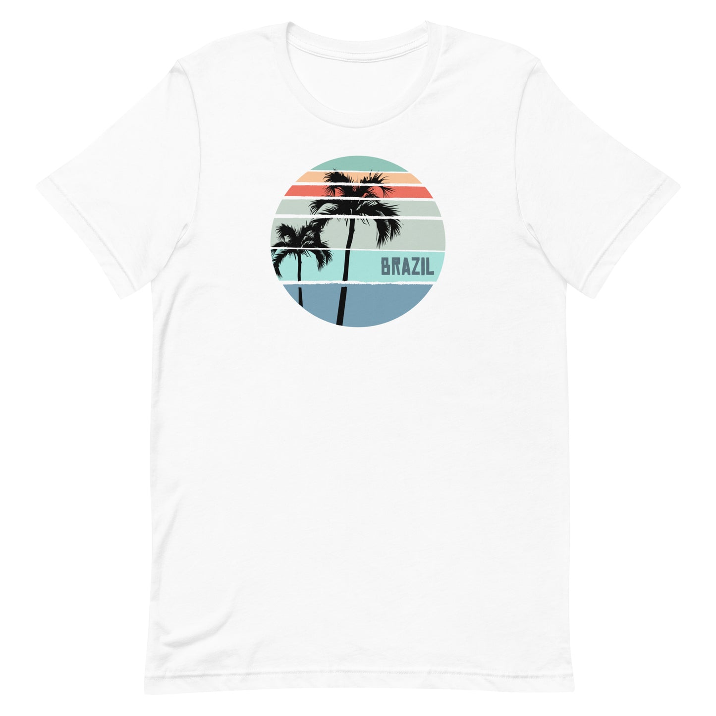 Cool Brazil Palm Tree Vacation Souvenir Unisex T-Shirt