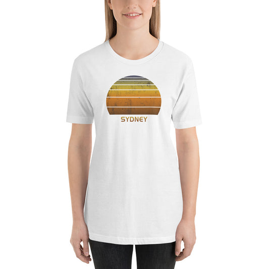 Retro Sydney Australia Vacation Souvenir Sunset Vintage Unisex T-Shirt