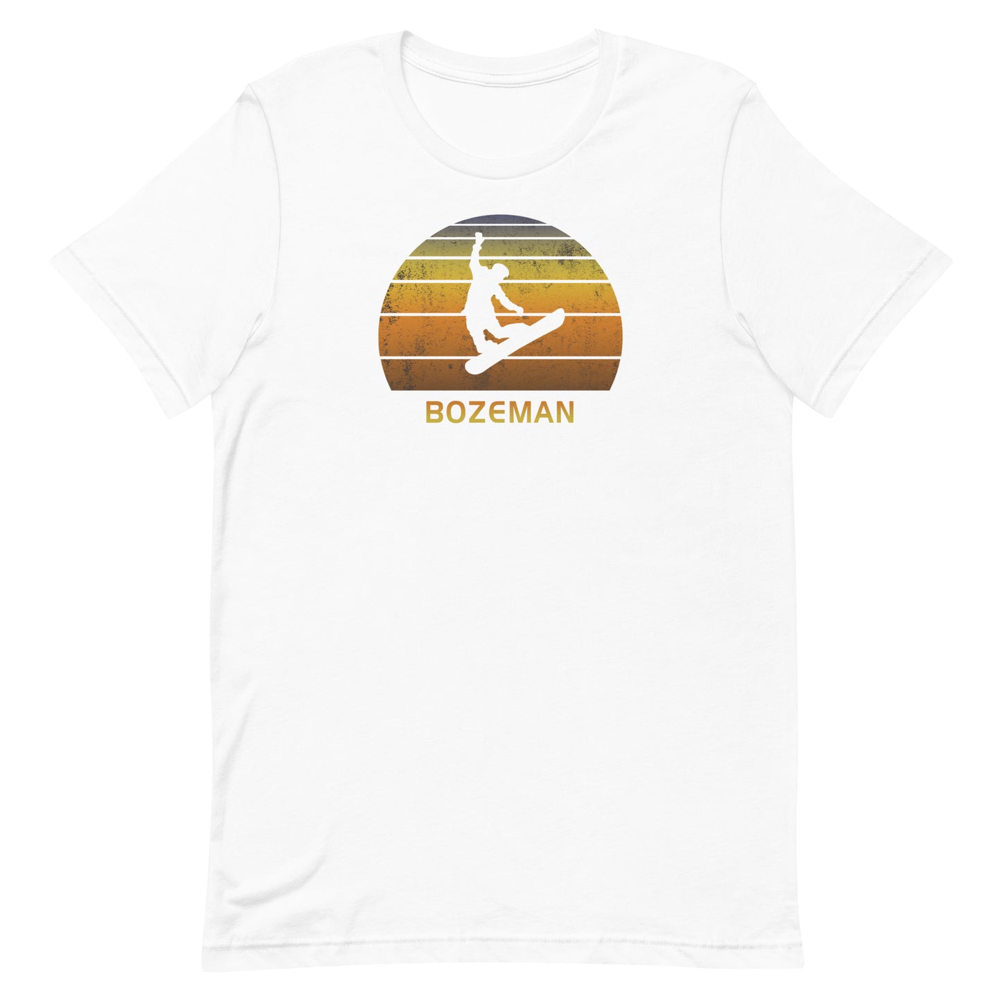 Retro Bozeman Montana Snowboarding Fan Unisex T-Shirt