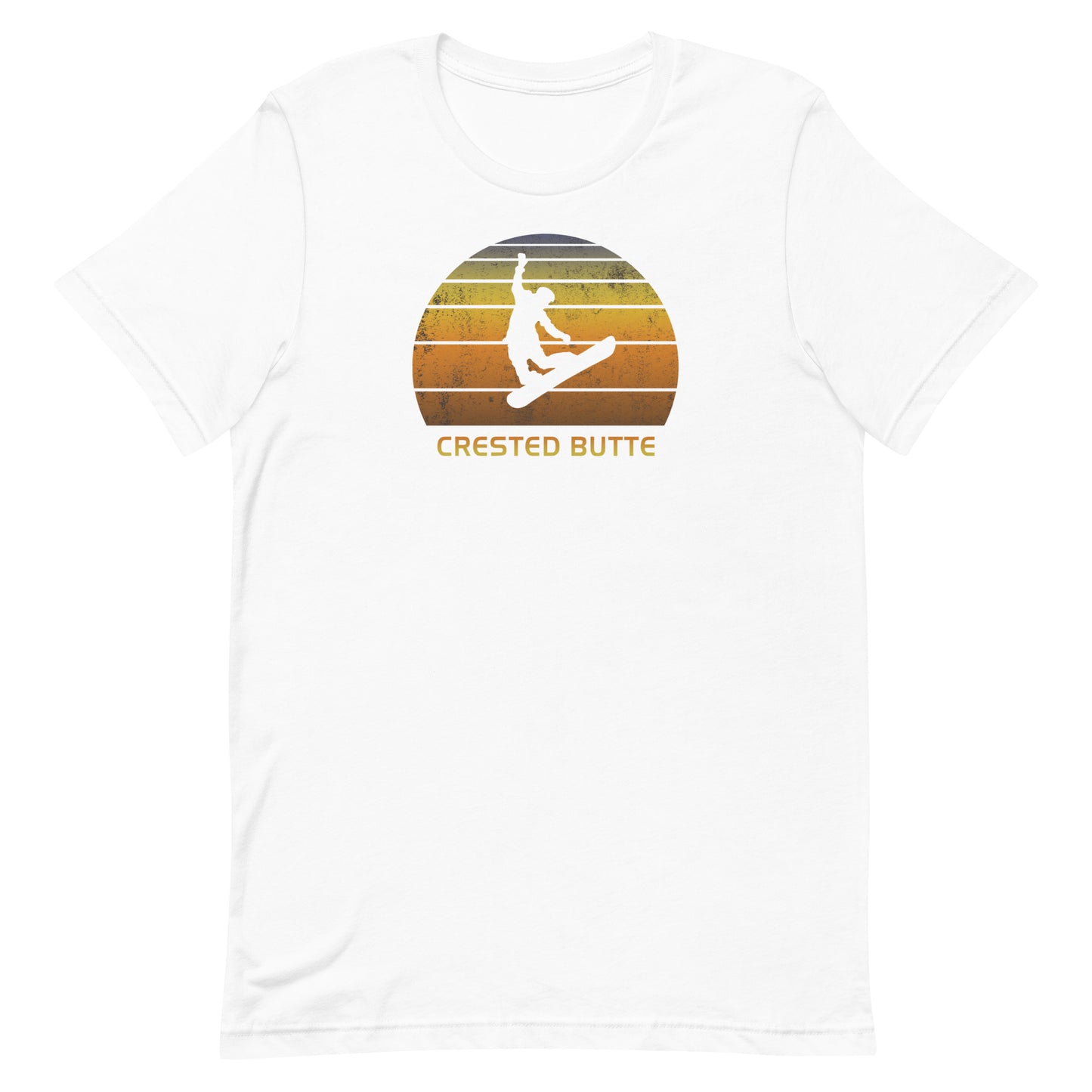 Retro Crested Butte Colorado Snowboarding Fan Unisex T-Shirt