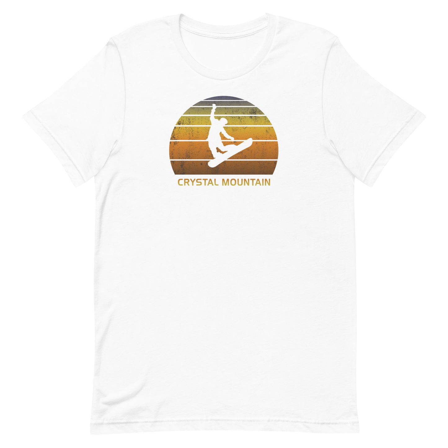 Retro Crystal Mountain Snowboarding Fan Cool Unisex T-Shirt