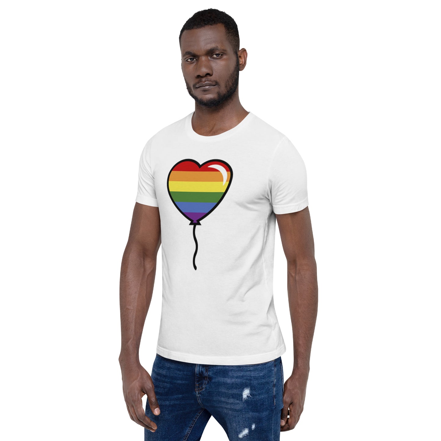 Gay Pride Lesbian LGBTQ Rainbow Artistic Unisex T-Shirt