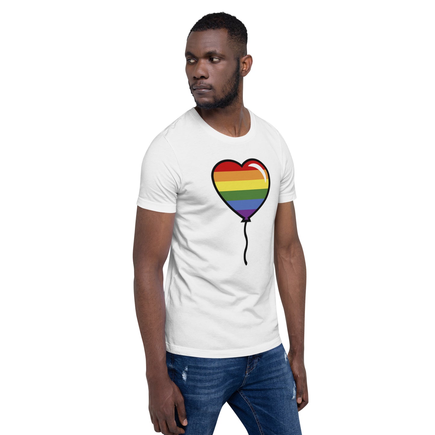 Gay Pride Lesbian LGBTQ Rainbow Artistic Unisex T-Shirt