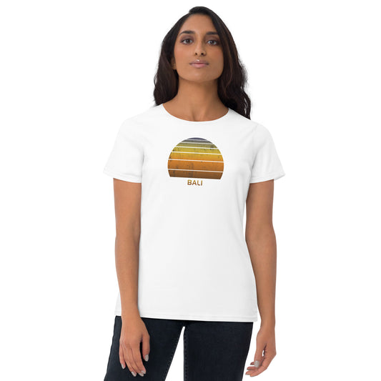 Women's Retro Bali Indonesia Sunset Vintage Sunrise T-Shirt