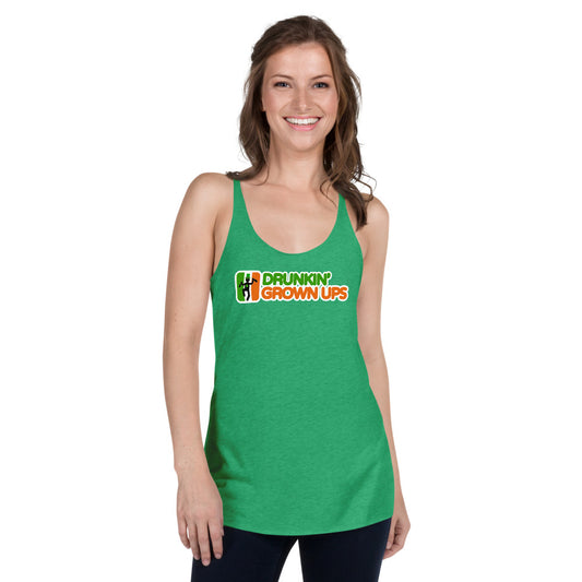 Funny St. Patrick's Day Party Parody Drinking Quote Joke Women's Racerback Tank Top