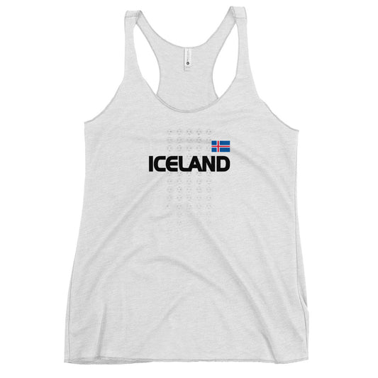 Iceland National Soccer Football Team Women's Racerback Tank Top