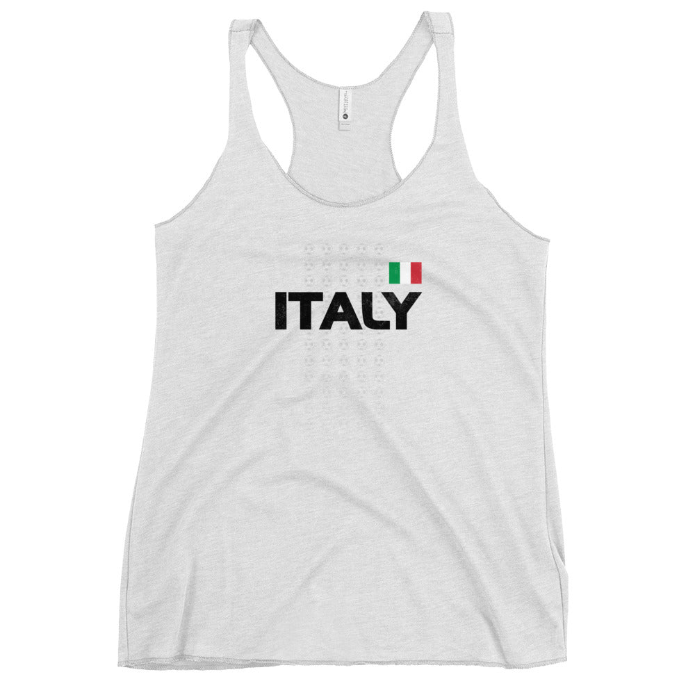 Italy National Soccer Football Italian Fan Women's Racerback Tank Top