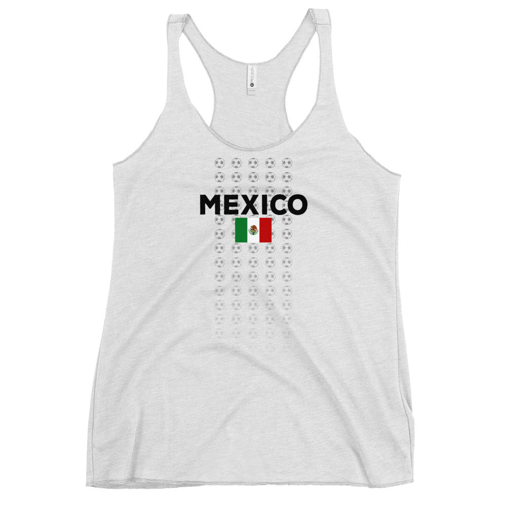 Mexican National Soccer Football Mexico Fan Women's Racerback Tank Top