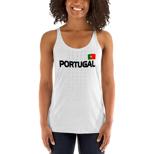 Portuguese National Soccer Football Team Portugal Fan Women's Racerback Tank Top