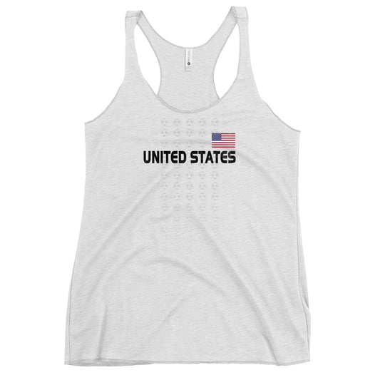 USA National Soccer Football Team American United States Fan Women's Racerback Tank Top