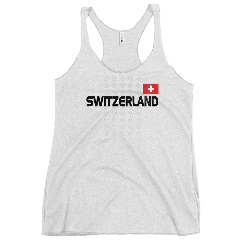 Swiss National Soccer Football Team Switzerland Fan Women's Racerback Tank Top