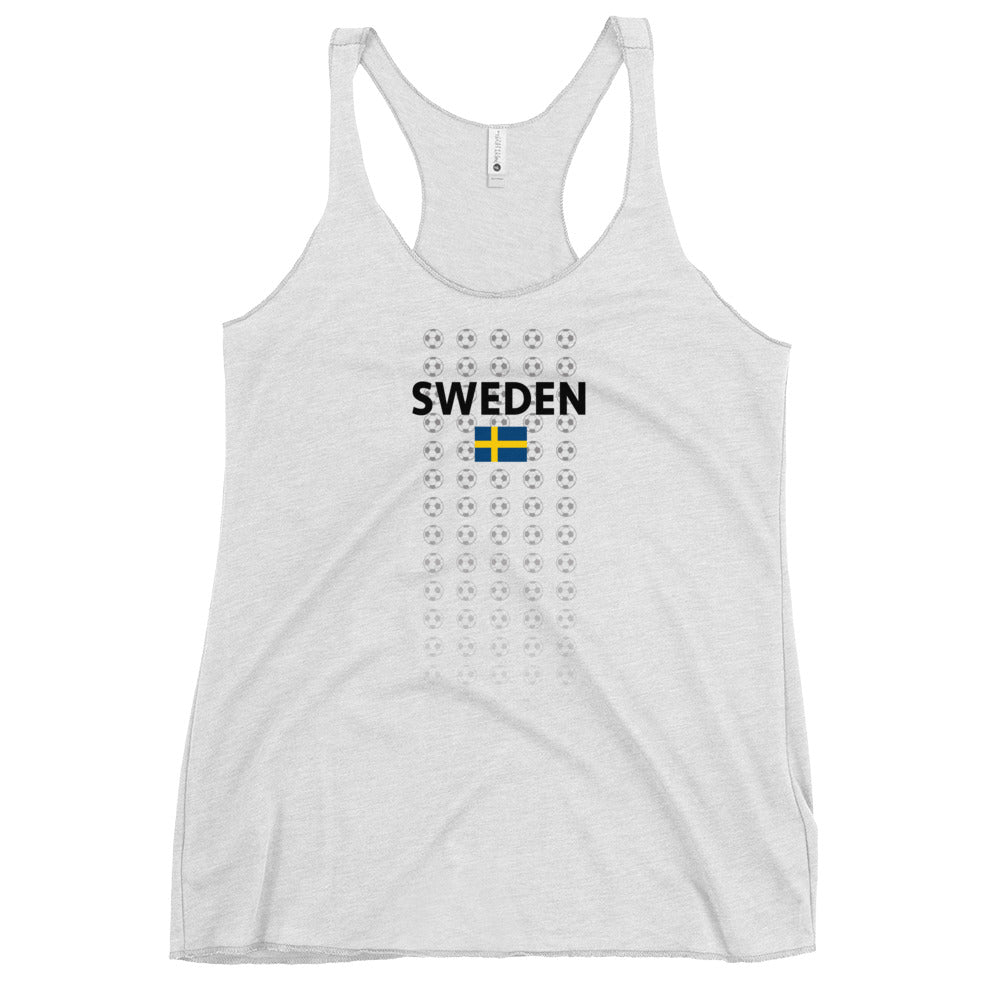 Swedish National Soccer Football Team Sweden Fan Women's Racerback Tank Top