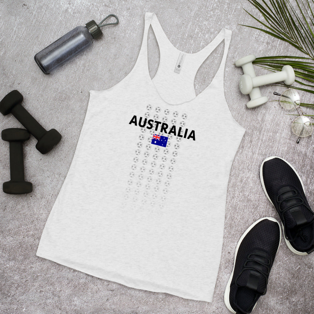 Australian National Soccer Football Team Australia Fan Women's Racerback Tank Top