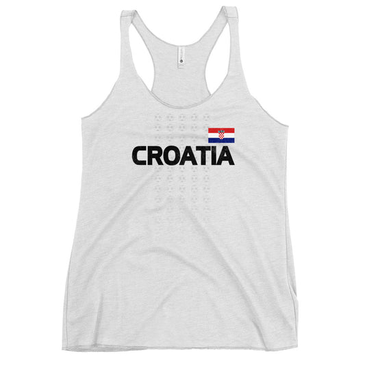 Croatian National Soccer Football Team Croatia Fan Women's Racerback Tank Top