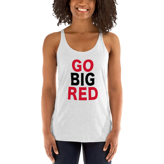 Nebraska Fan College Slogan Football Women's Racerback Tank Top