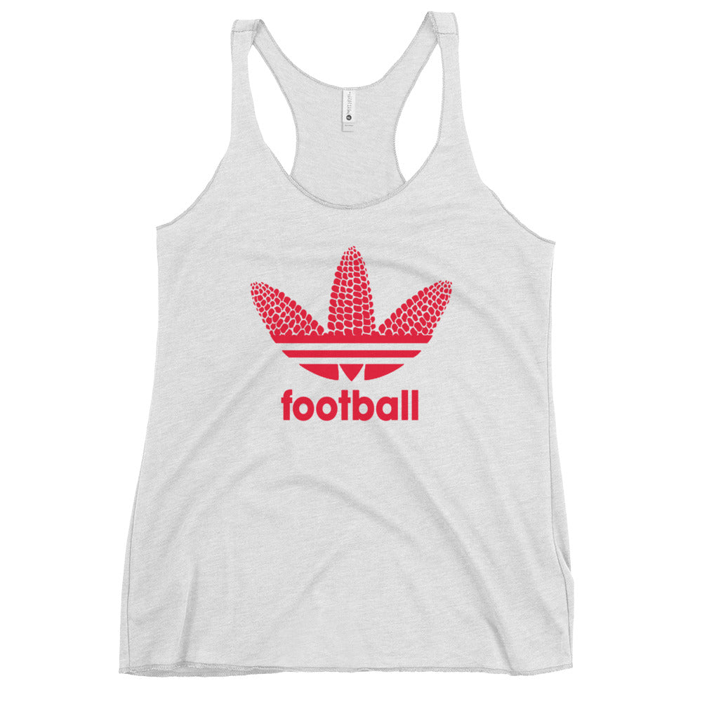 State Of Nebraska Funny Football Fan Women's Racerback Tank Top