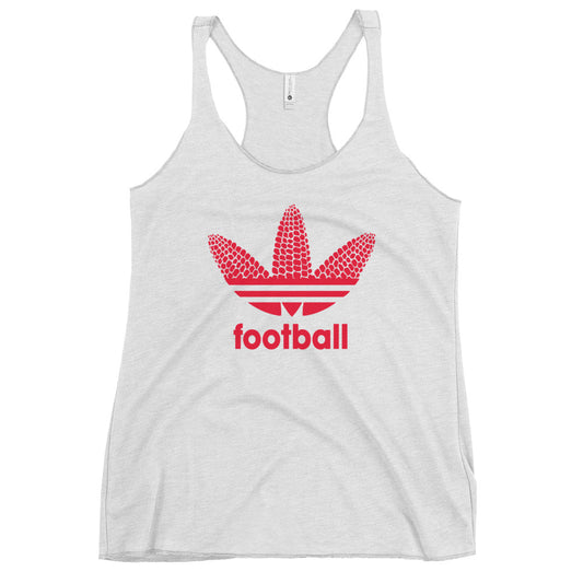 State Of Nebraska Funny Football Fan Women's Racerback Tank Top