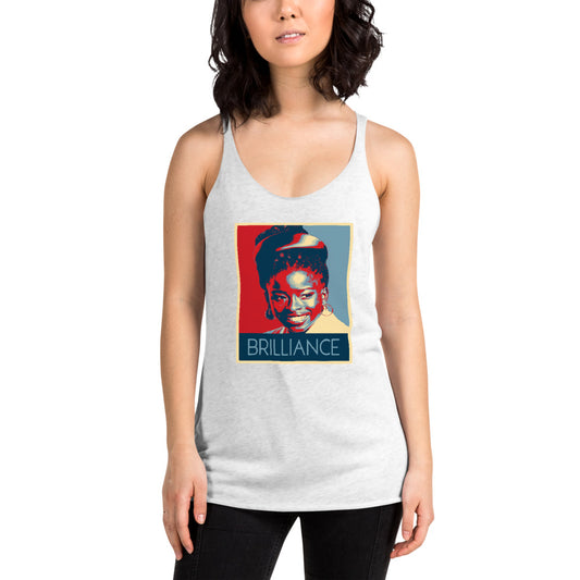 Amanda Gorman The Hill We Climb Poem 2021 Presidential Inauguration Souvenir Women's Racerback Tank Top