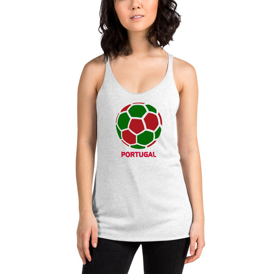 Portugal National Soccer Team Football Pride Country Flag Women's Racerback Tank Top