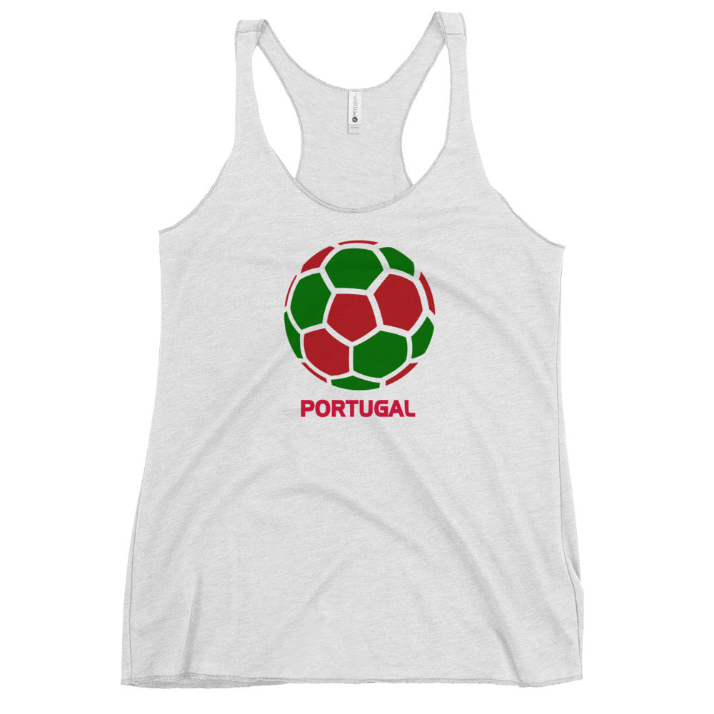 Portugal National Soccer Team Football Pride Country Flag Women's Racerback Tank Top