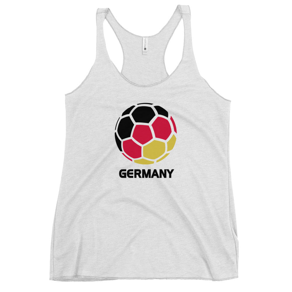 Germany National Soccer Team Football Pride Country Flag Women's Racerback Tank Top