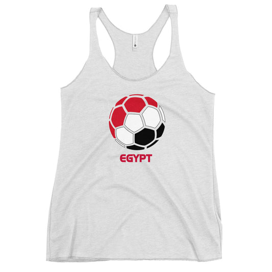 Egypt National Soccer Team Football Pride Country Flag Women's Racerback Tank Top