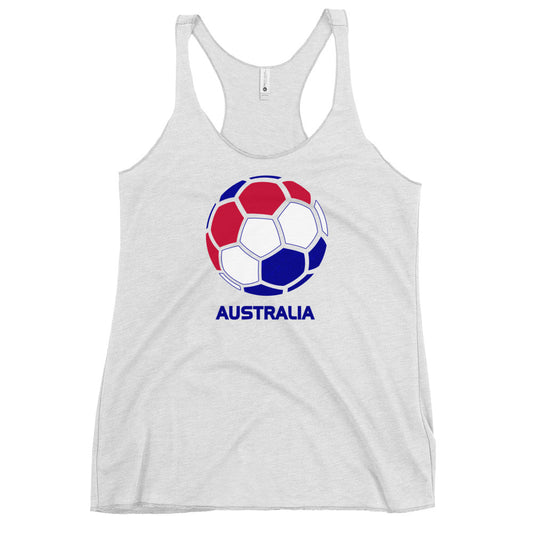 Australia National Soccer Team Football Pride Country Flag Women's Racerback Tank Top